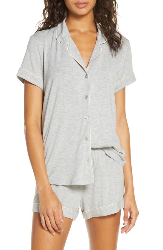 Nordstrom Lingerie Moonlight Short Pajamas In Grey Heather