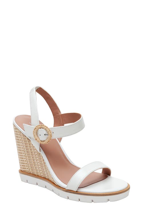 Emely Wedge Sandal in Eggshell