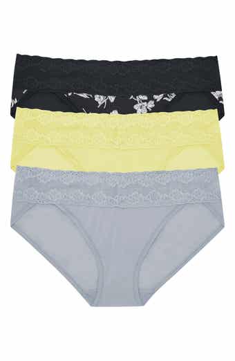 Natori Women's Bliss Cotton Girl Brief 6 Pack Panties