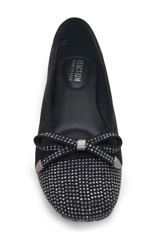 Reaction Kenneth Cole Ellie Ballet Flat In Black Micro