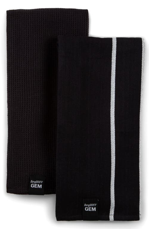 Berghoff Gen 2-piece Tea Towel Set In Black