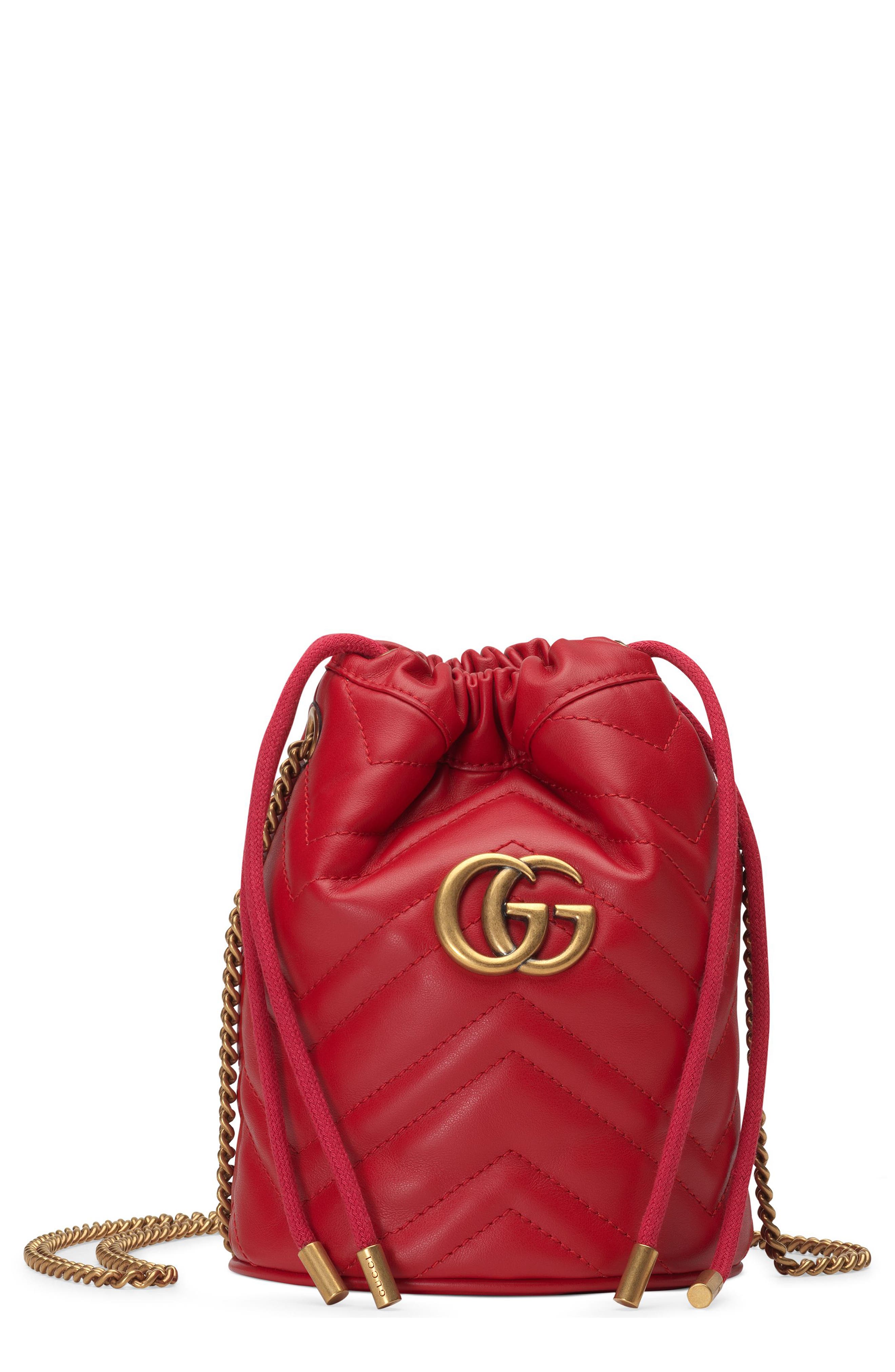 gucci red quilted bag