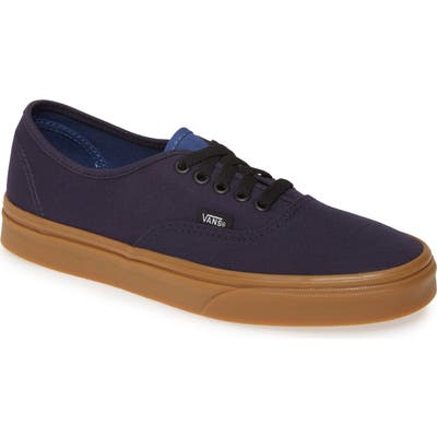 Vans Authentic Gum Outsole Sneaker, Black