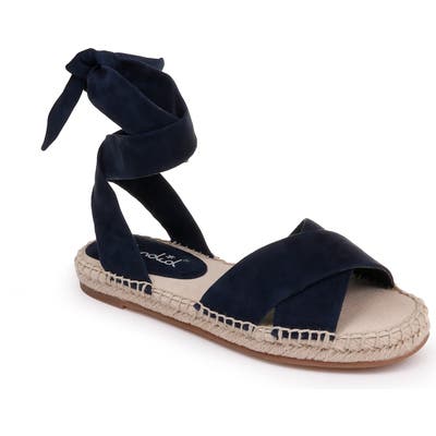 Splendid Tereza Ankle Wrap Sandal, Blue