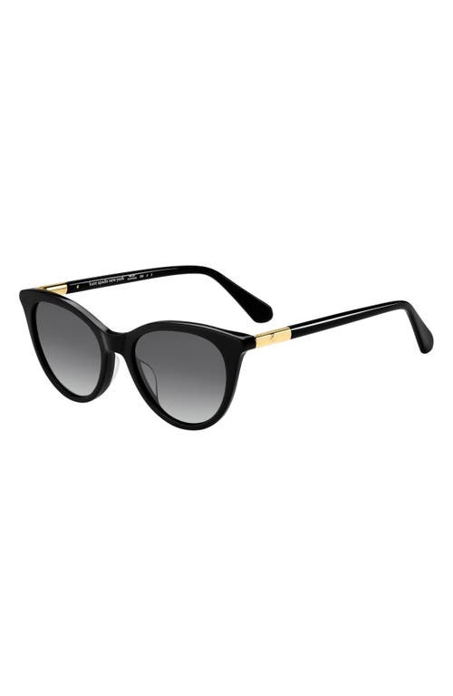 Shop Kate Spade New York Janalynns 51mm Gradient Cat Eye Sunglasses In Z/dnublack 3