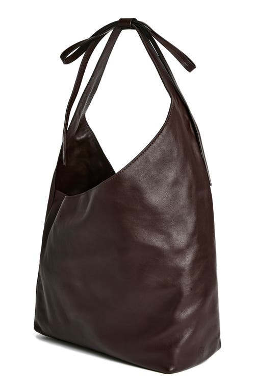 Shop Reformation Medium Vittoria Leather Tote In Tobacco Leather