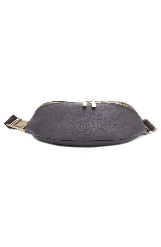 Mali + Lili Lydia Recycled Vegan Leather Sling Bag In Mushroom