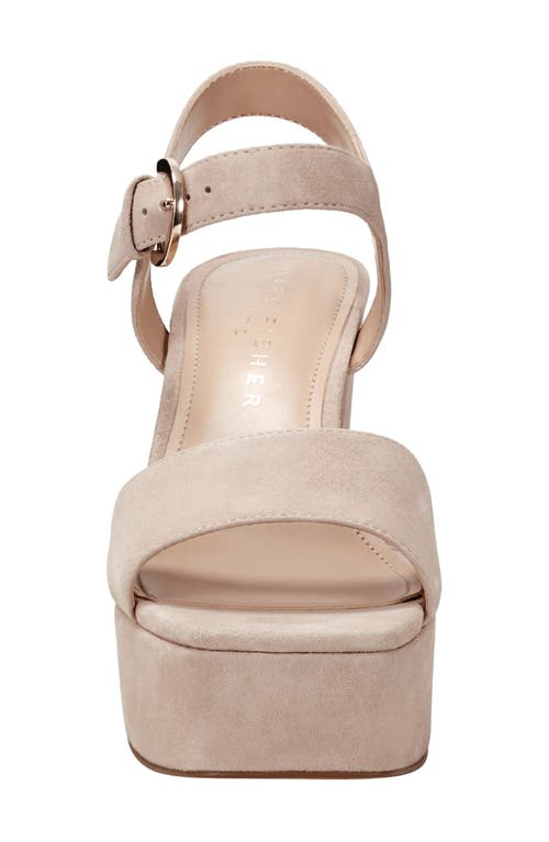 Shop Marc Fisher Ltd Cinthia Platform Sandal In Light Natural