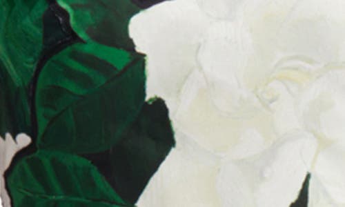Shop Oscar De La Renta Gardenia Appliqué Strapless Minidress In White/black