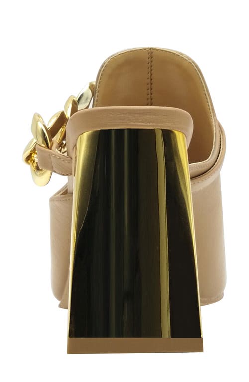 Ninety Union Ryder Open Toe Pump In Camel