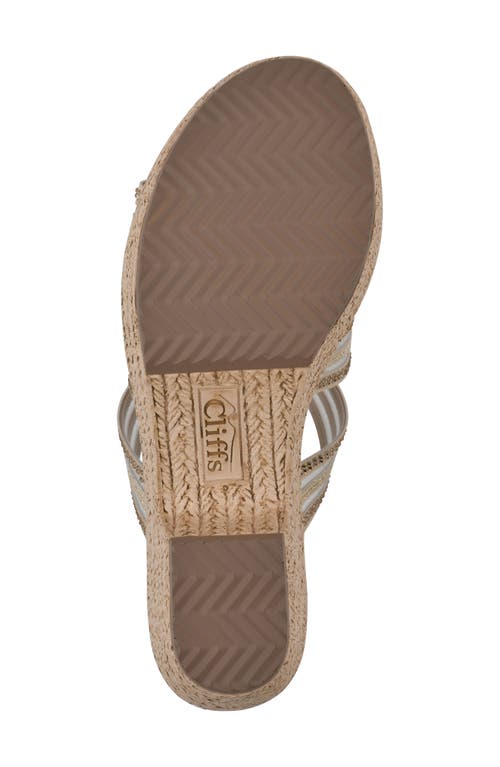 Shop Cliffs By White Mountain Bianna Espadrille Platform Sandal In Natural/mesh