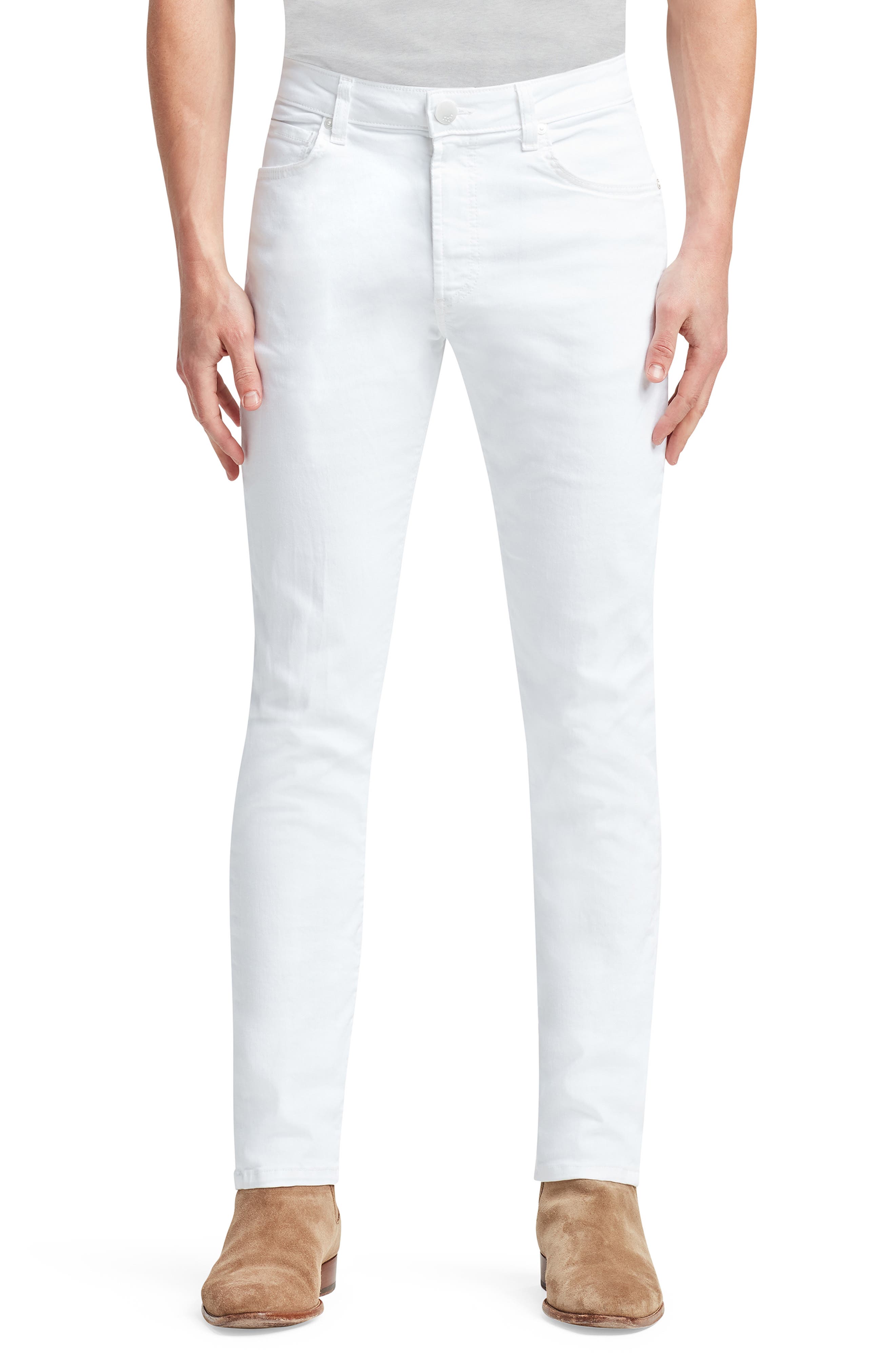 white jean pants men