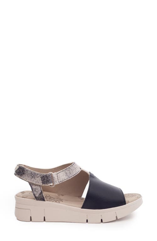 Shop Cloud Isla Peep Toe Sandal In Black/graphite