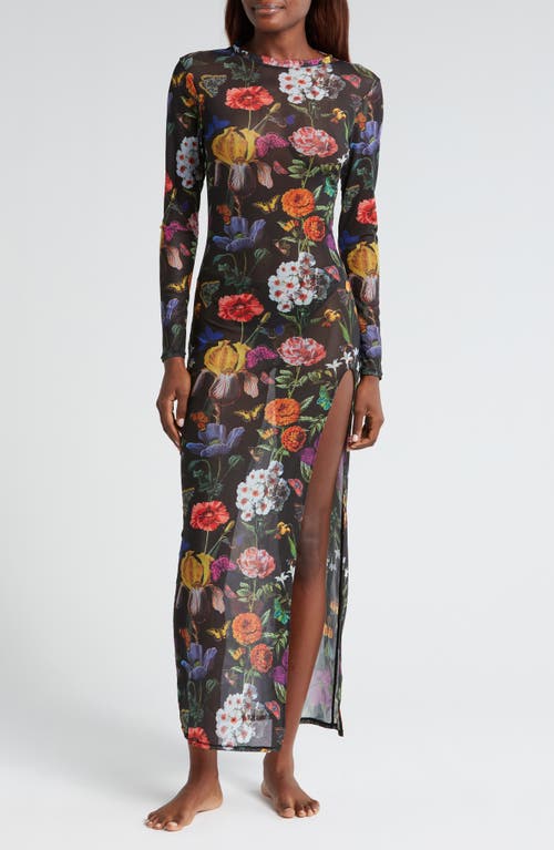 Shop Kilo Brava Floral Print Long Sleeve Maxi Dress In Botanical Garden