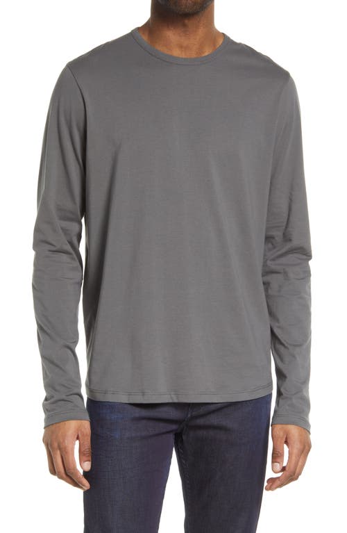 Crewneck Long Sleeve Top in Grey Skies