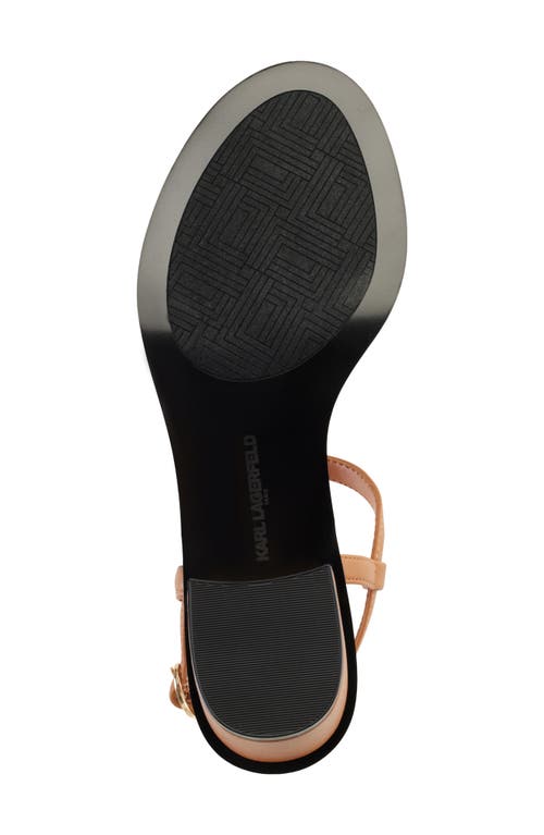 Shop Karl Lagerfeld Paris Hilary T-strap Sandal In Tan