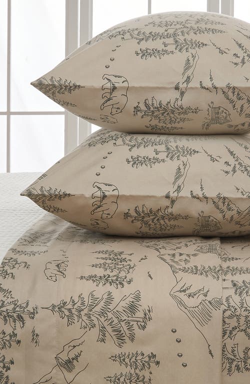 Woven & Weft Lodge Print Sheet Set In Bear Mountain