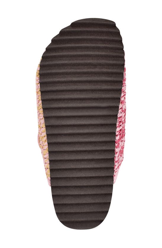 Nine West Tenly Raffia Slide Sandal In Medium Pink