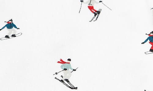 Eddie Bauer Ski Slope Sheet Set In White Multi
