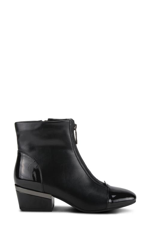 Azura By Spring Step Mozza Cap Toe Bootie In Black