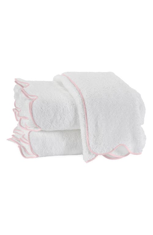 Matouk Cairo Scalloped Edge Cotton Bath Towel in White