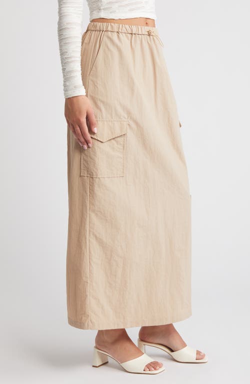 Shop Something New Alicia Parachute Maxi Skirt In Brazzilian Sand