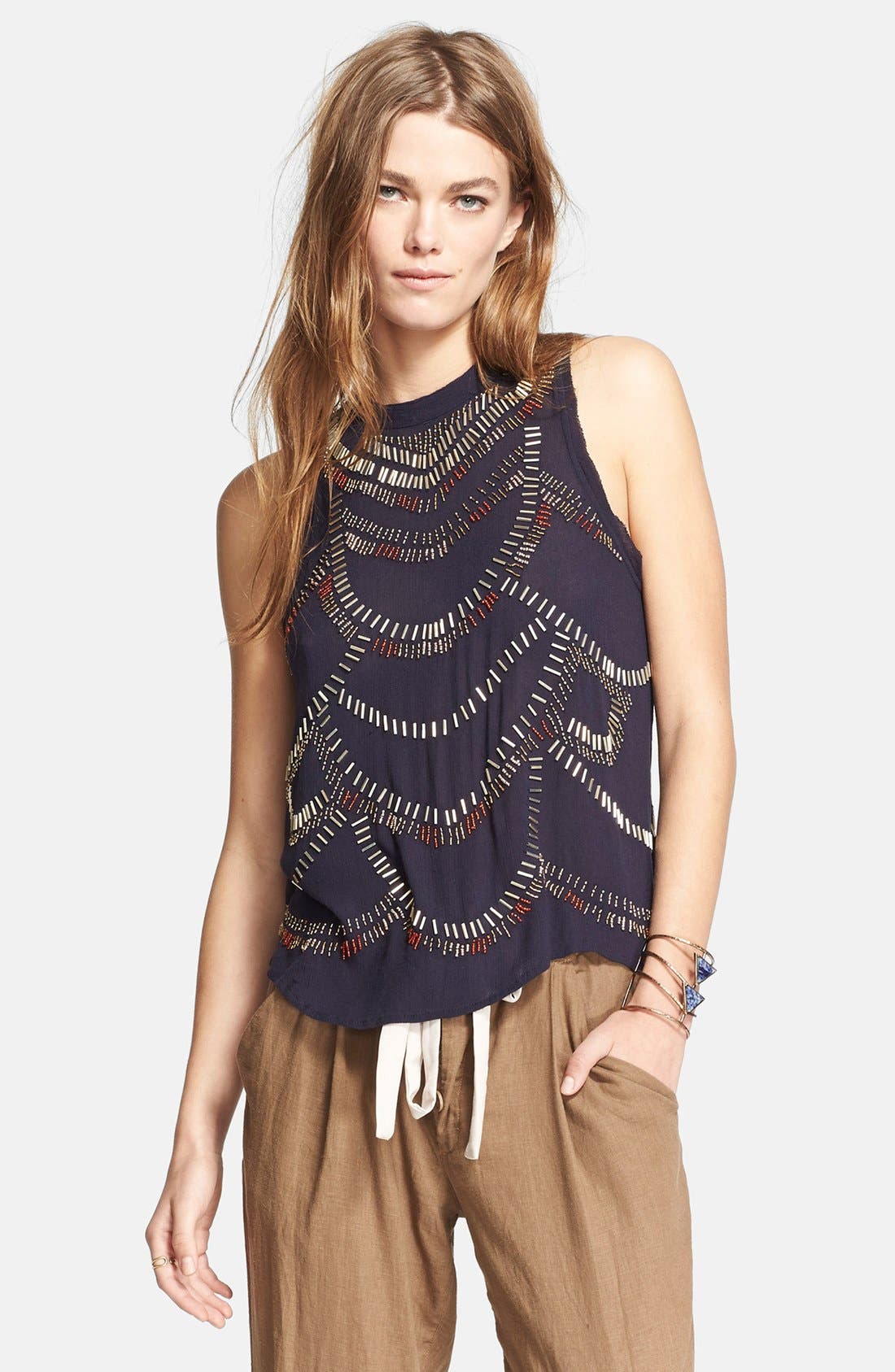 Free People Sleeveless Gauze Top Nordstrom