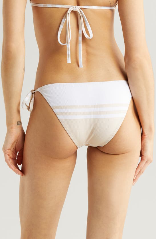 Shop Lemlem Rekka Side Tie Bikini Bottoms In Ayele Cappuccino