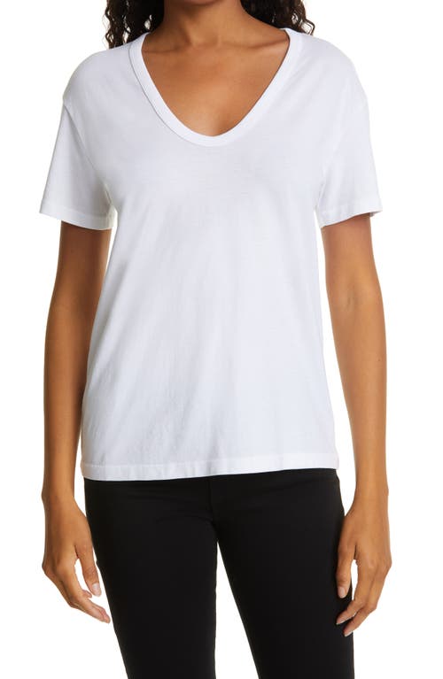 AG Relaxed Cotton U-Neck Tee at Nordstrom,