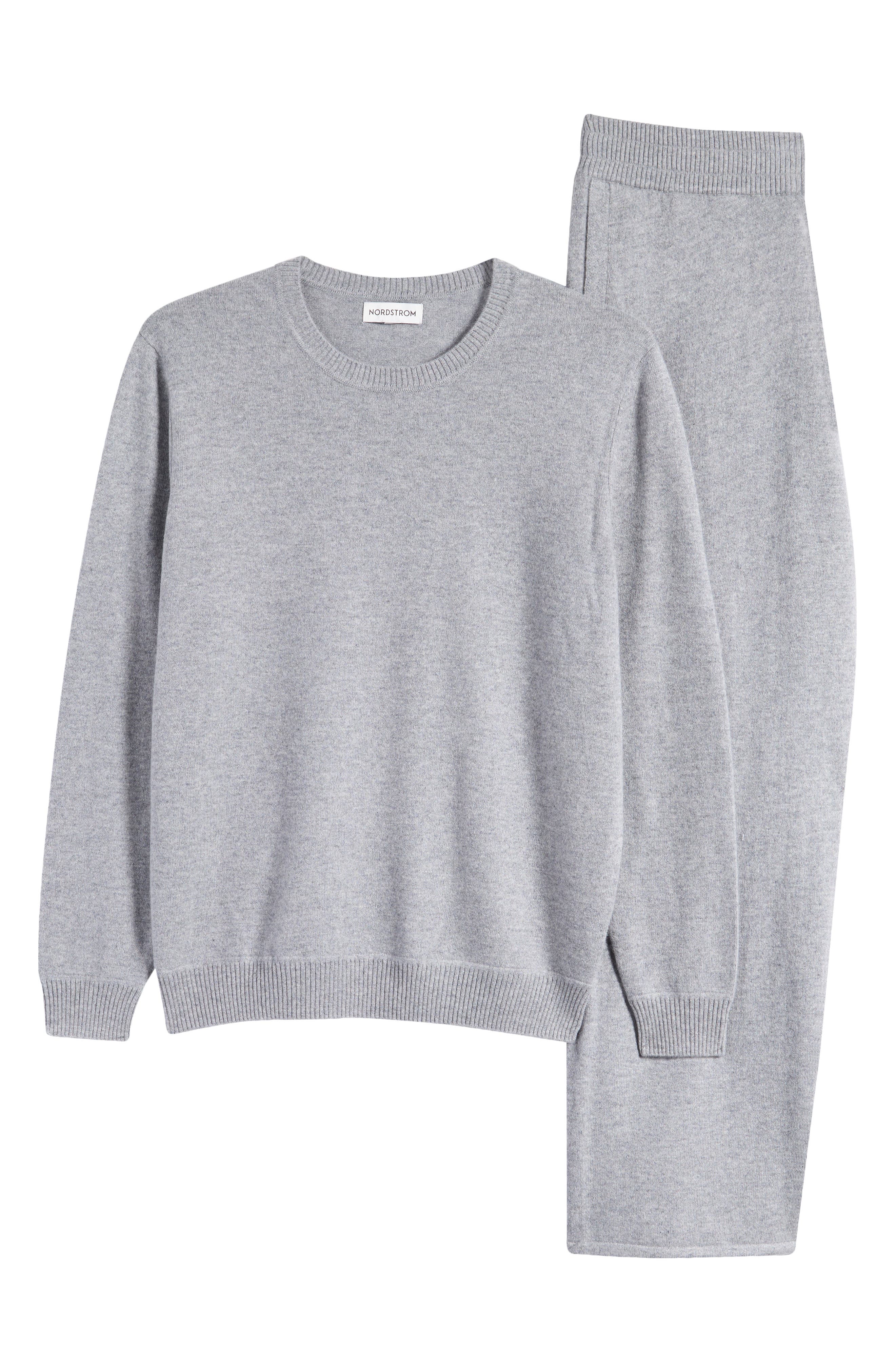 Nordstrom Cashmere Pajamas in Grey Heather Cover