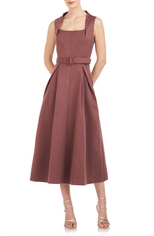 Lucielle Sleeveless Fit & Flare Gown in Mink