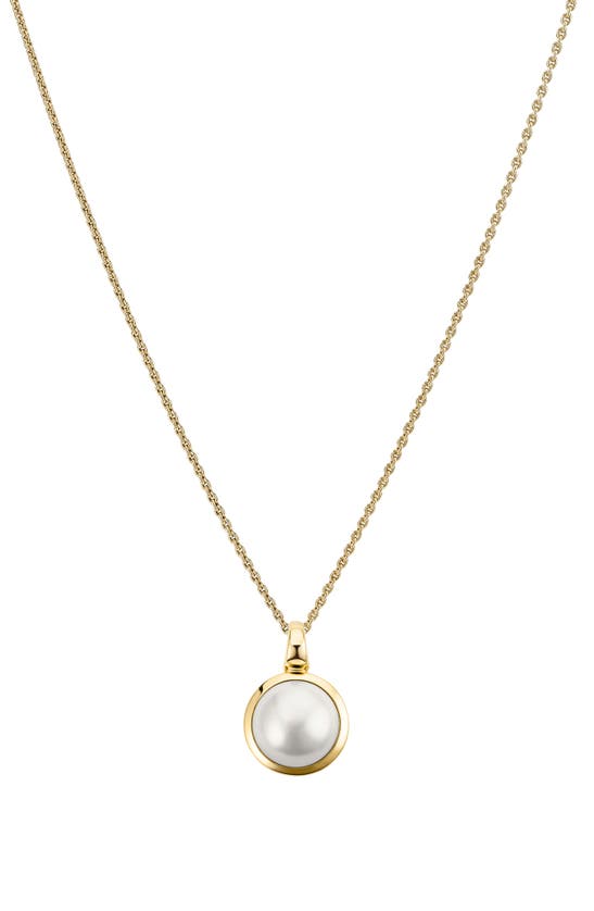 Shop Cast The Epic South Sea Cultured Pearl Pendant Necklace In Gold