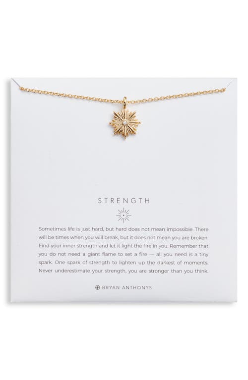 Bryan Anthonys Strength Pendant Necklace in Gold