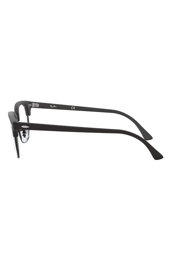 Ray Ban 49mm Optical Glasses In Matte Black