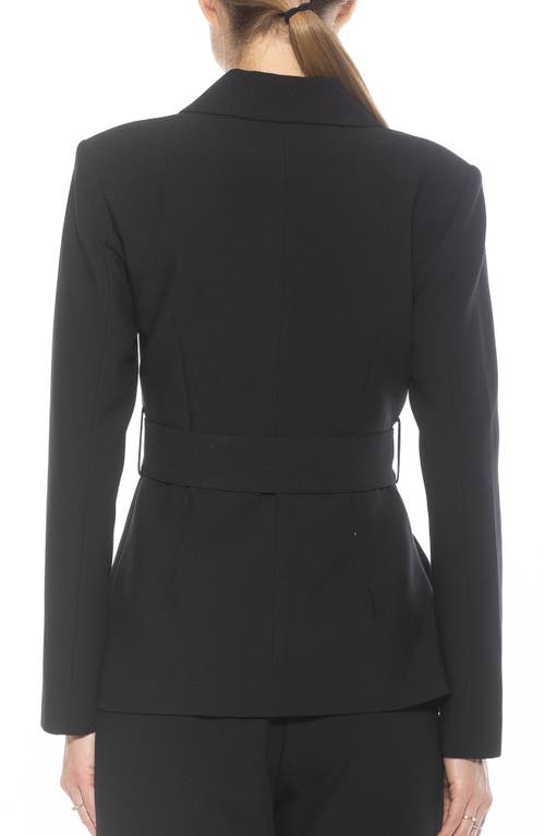 Alexia Admor Janna Longline Blazer In Black