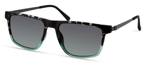 Eco Oak Sunglasses In Green Tortoise Gradient