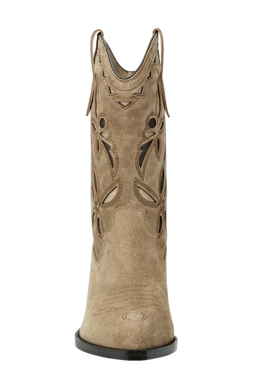 Shop Marc Fisher Ltd Trista Western Boot In Medium Natural 101