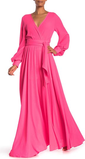MEGHAN LA Lilypad Long Sleeve Maxi Dress Nordstromrack