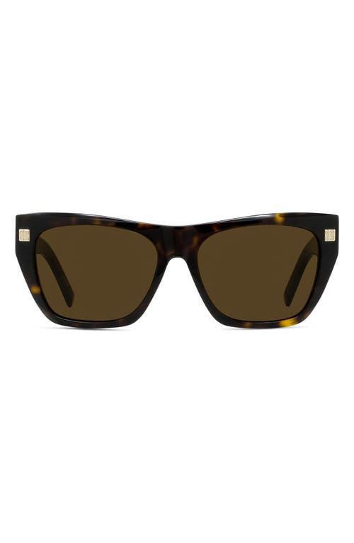 Givenchy Gv Day Square Sunglasses In Dark Havana/roviex