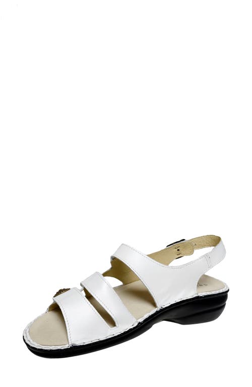 David Tate Wrap Slingback Sandal In White Pearl