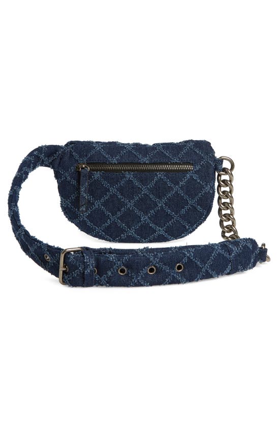 Kurt Geiger Small Brixton Quilt Belt Bag In Navy