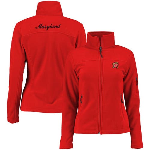 Women's Columbia Red Maryland Terrapins Give & Go Full-Zip Jacket