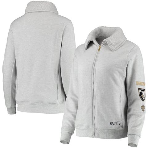 Women's WEAR by Erin Andrews Black Baltimore Ravens Sponge Fleece Full-Zip  Hoodie