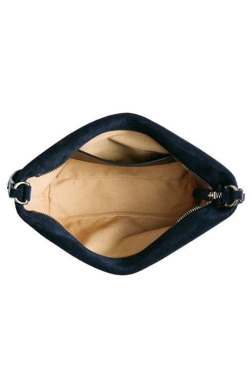 Proenza Schouler Bond Suede Shoulder Bag In Deep Navy