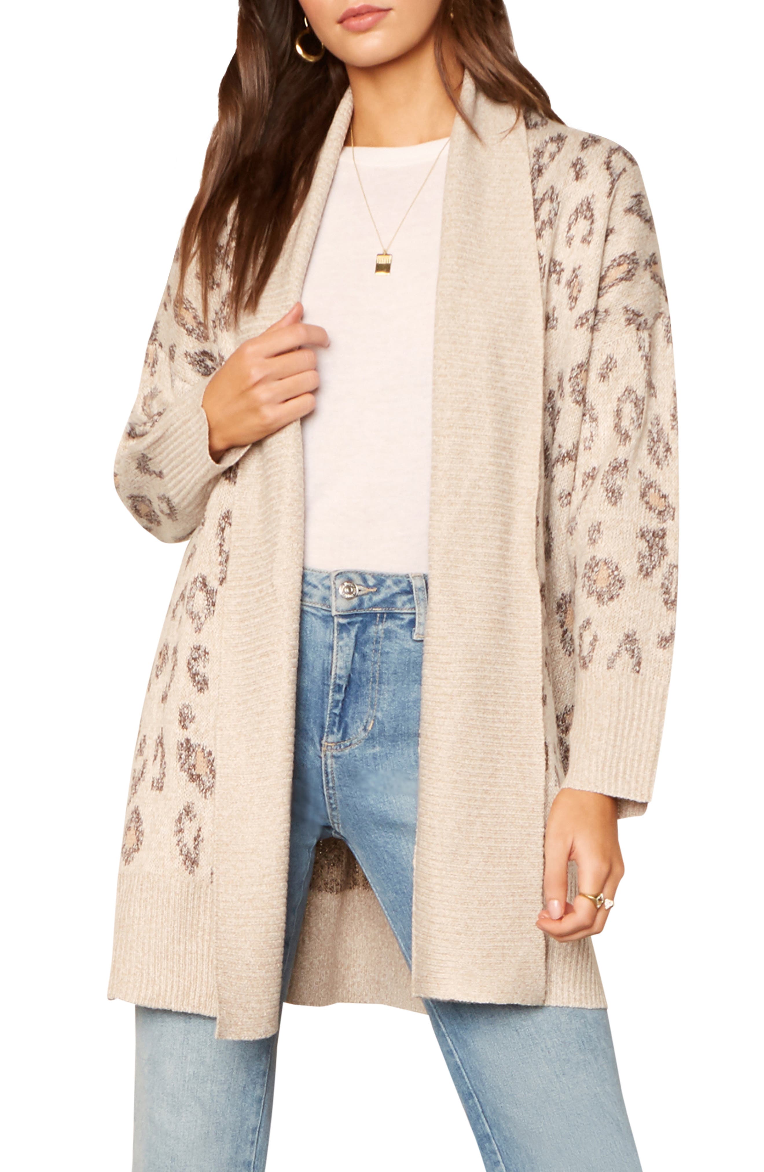 cupcakes and cashmere leopard cardigan
