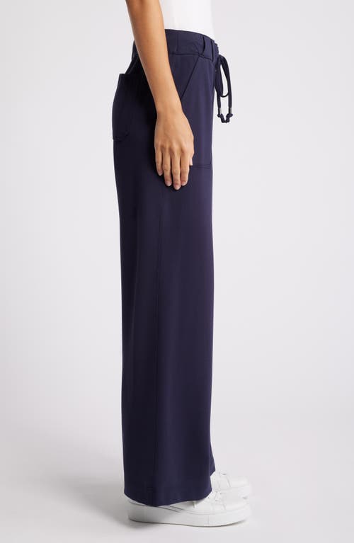 Shop Wit & Wisdom 'ab'leisure High Waist Wide Leg Pants In Navy