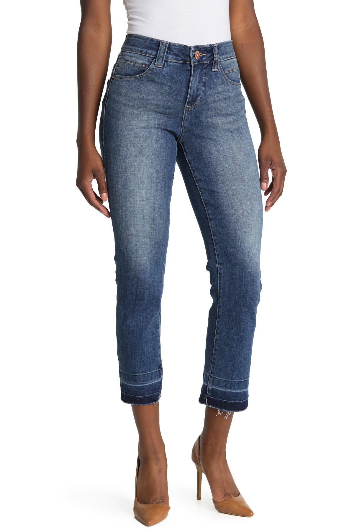 straight jeans raw hem