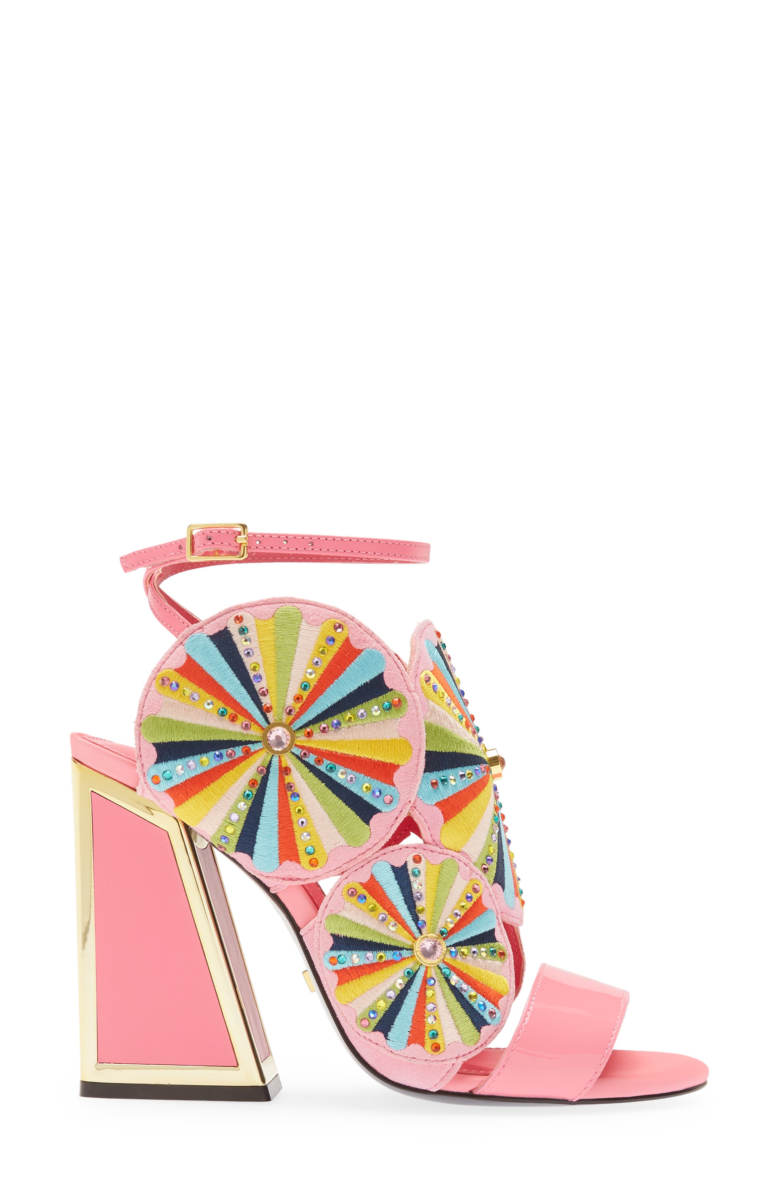 KAT MACONIE Frida Embroidered Ankle Strap Sandal Nordstrom