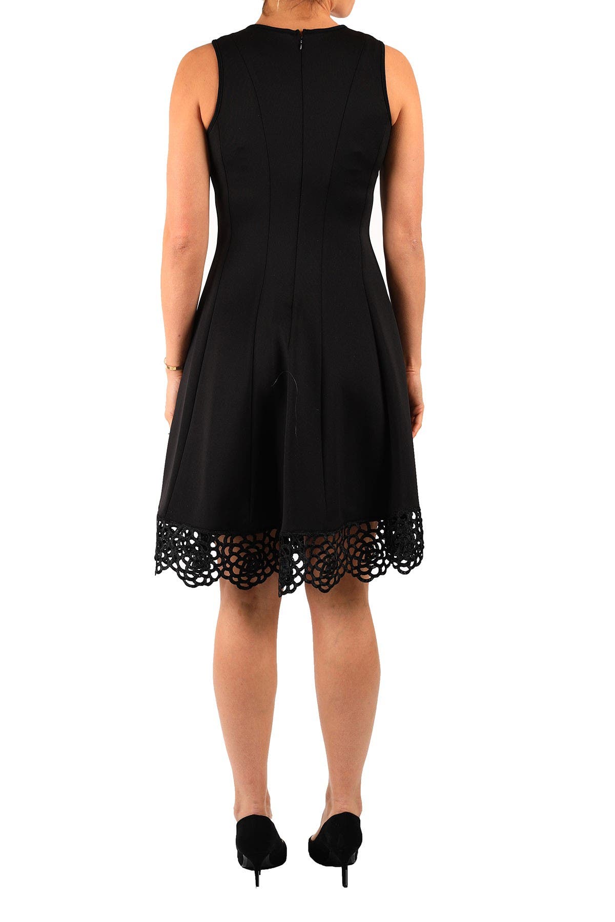 Donna Ricco V-Neck Fit \u0026 Flare Dress 
