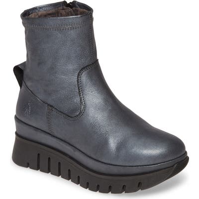 Fly London Bork Platform Boot, Metallic